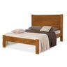 Cama De Madeira Maciça De Casal Castanho - 1