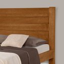 Ver imagem 3 de Cama De Madeira Maciça De Casal Castanho