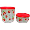 Ver imagem 1 de Tupperware Kit 2 Peças Refri Line Morangos 1,1l e 630ml