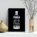 Ver imagem 1 de Quadro Decorativo Garrafa de Vodka 24x18cm - com Vidro:madeira Branca