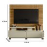 Estante Home Theater para Tvs até 75 Polegadas New Apolo - Cumaru/opala - 2