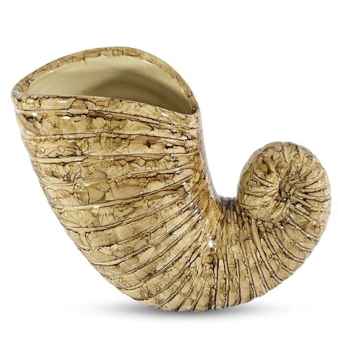 VASO CARACOL PQ:Mármore Claro