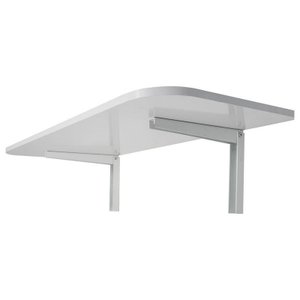 Mesa Retrátil Parede Cozinha Suspensa Dobrável Branca 100x50