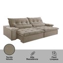 Ver imagem 7 de Sofá Nivus Veludo 02 Módulos de 120cm B25cm Meu Sofá Online B002 Veludo Capuccino