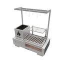 Ver imagem 1 de Churrasqueira Hotbox Parrilla - Grelha Argentina - Bancada + Kit Tendal