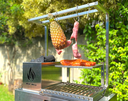 Ver imagem 3 de Churrasqueira Hotbox Parrilla - Grelha Argentina - Bancada + Kit Tendal