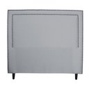 Ver imagem 1 de Cabeceira para Cama de Casal Isadora Linho Cinza Idf Decor