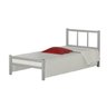 Cama De Solteiro De Ferro Tubular Prata - 2