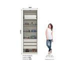 Ver imagem 3 de Guarda Roupa Seletto 02 Portas 03 Gavetas Areia Hp/jequitibá - Henn