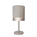 Ver imagem 1 de Abajur Quarto Alumínio Cor Prata Cúpula Cinza 20x43