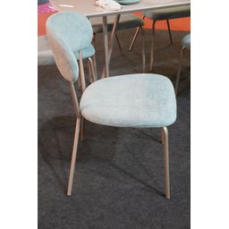 Kit 2 Cadeiras Jantar Moderna Design Lançamento:azul/champagne - 7