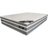 Colchão Casal Design de Gold Plus com Molas Ensacadas e Tecido Linho 138x188x34 Cinza 138x188x34 - 1