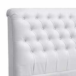 Cabeceira Dama 1,95cm Cama Box King Size Corino Branco - 3