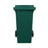 Lixeira 120 litros roda de 200mm - Lar Plásticos - Verde - 1