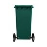 Lixeira 120 litros roda de 200mm - Lar Plásticos - Verde - 2