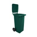 Ver imagem 5 de Lixeira 120 Litros Roda de 200mm - Lar Plásticos - Verde