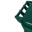 Ver imagem 3 de Lixeira 120 Litros Roda de 200mm - Lar Plásticos - Verde