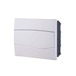 Quadro de Distribuição de Embutir 12 Din ou 8 Nema Tramontina com Porta Branca Tramontina - 1