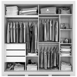 Guarda-Roupa Acp Nicole 2 Portas e Espelho - Café/Off-White - 2