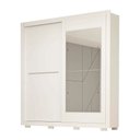 Ver imagem 4 de Guarda Roupa Casal com Espelho 2 Portas Deslizantes 3 Gavetas 100% Mdf Nicole Plus Branco Acp Móv