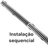Kit 10 Ralo Sequencial com Encaixe 90 graus Alumínio 6cm x 50cm - 3