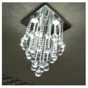 Ver imagem 2 de Lustre Para Sala Quarto De Cristal Legítimo Base Inox
