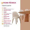 Ver imagem 7 de Sala de Jantar Mesa Florida 220cm Tampo Barril Laminado e 8 Cadeiras Suiça
