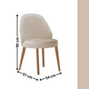 Ver imagem 3 de Sala de Jantar Mesa Florida 220cm Tampo Barril Laminado e 8 Cadeiras Suiça