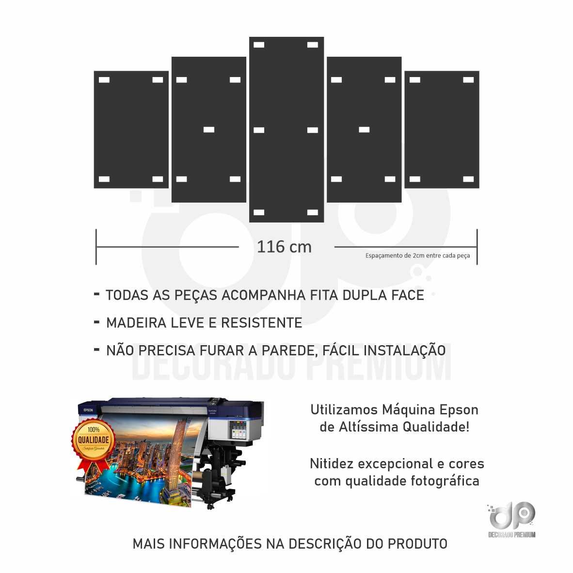 Quadro 5 Peças Dente Consultório Odontológico Mosaico Dentista Implante Canal - 3