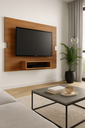 Ver imagem 2 de Painel Moderno com Nicho para Tv Ate 50 Polegadas:nature