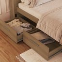 Ver mais imagens de Cama de Casal Queen com 6 Gavetas Cabeceira com LED Genebra