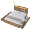 Ver imagem 2 de Cama de Casal Queen com 6 Gavetas Cabeceira com LED Genebra