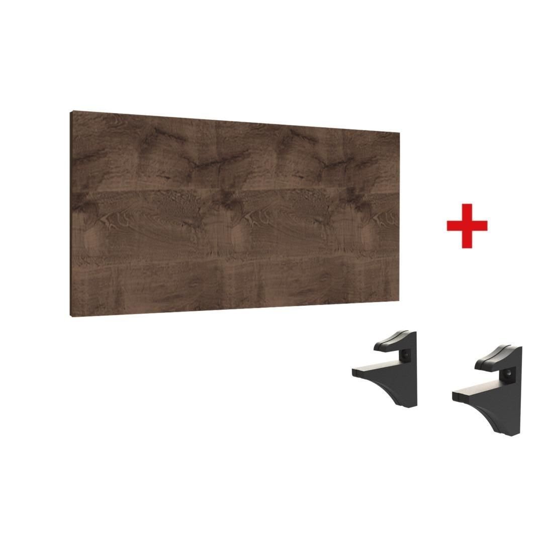 Kit Prateleira com Suporte de Fixação Abs Mdp 90x30 Chocolat ...