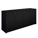 Ver imagem 1 de Aparador Buffet para Sala Lia Cimol 4 Portas - Chumbo