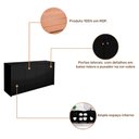 Ver imagem 5 de Aparador Buffet para Sala Lia Cimol 4 Portas - Chumbo