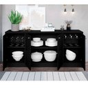 Ver imagem 3 de Aparador Buffet para Sala Lia Cimol 4 Portas - Chumbo