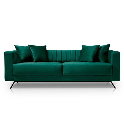 Sofá Albany 190cm Voltolini Veludo Verde