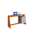 Ver imagem 1 de Escrivaninha Mesa de Estudo Gaby Jcm Moveis Cinamomo/off White