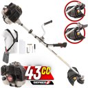 Ver imagem 2 de Roçadeira Cortador Aparador de Grama Á Gasolina Kawashima Kw43-le 2t 43cc 1,7hp Lateral
