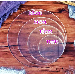 8 Discos de Acrilico P/ Quinar de Bolo 11cm,16c,21cm e 26cm. - 6