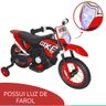 Moto Elétrica Infantil Criança +3 Anos Motocross 6V 4,5km/h Até 25kg Musica Luz e Som Menino Menina  - 4