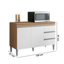 Ver imagem 3 de Balcão Cozinha com Tampo 120cm 3 Gavetas Leticia A01 - D’Rossi