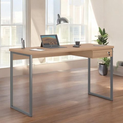 Mesa Home Office Escrivaninha Industriale 1,36 Montana com Gaveteiro