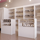 Ver imagem 4 de Balcão Com Prateleira De Vidro MDF Modelo Misto New 89x95x45 cm Comac Branco