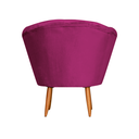 Ver imagem 4 de Poltrona Cadeira Decorativa Pétala - Linho Marsala Jota Serrano