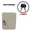 Ver imagem 3 de Porta Chave Armário Claviculário De 20 Chaves Com Chaveiros Multiuso Escritório Expositor Organizado