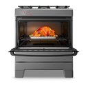 Ver imagem 2 de Fogão a Gás Mesa Inox Tampa de Vidro Forno 84l Esmaltec Ideal Top Titanium 5 Bocas Bivolt