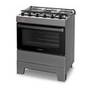 Ver imagem 4 de Fogão a Gás Mesa Inox Tampa de Vidro Forno 84l Esmaltec Ideal Top Titanium 5 Bocas Bivolt