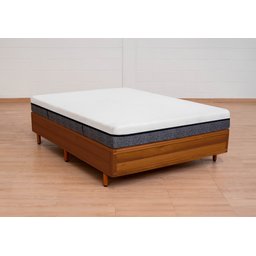 Cama Box Rústica Casal Serenelife - Imbuia - 2