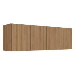 Armário de Cozinha Aéreo 4 Portas Multimóveis Mp2156 Rustic - 2